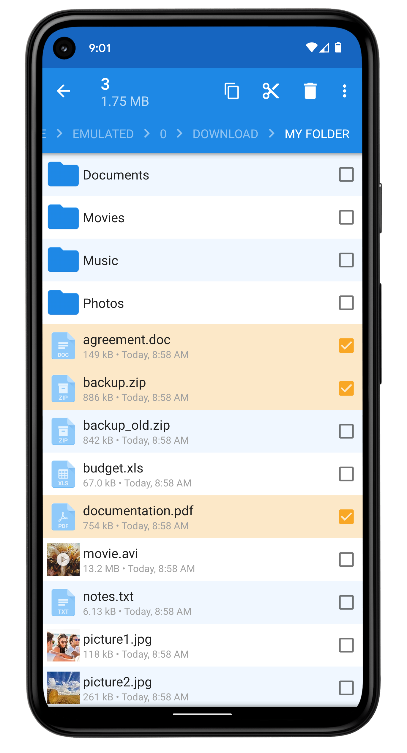 اسکرین شات 5 برنامه File Manager