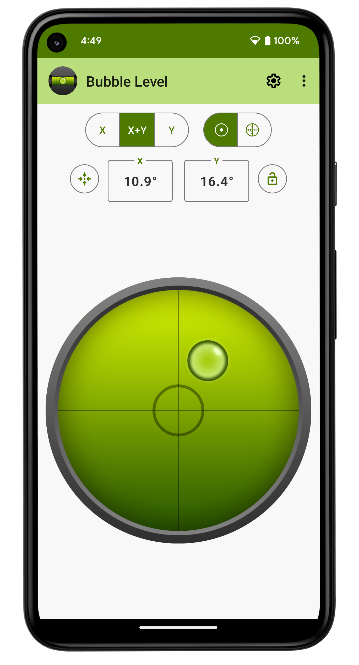 اسکرین شات 1 برنامه Bubble Level