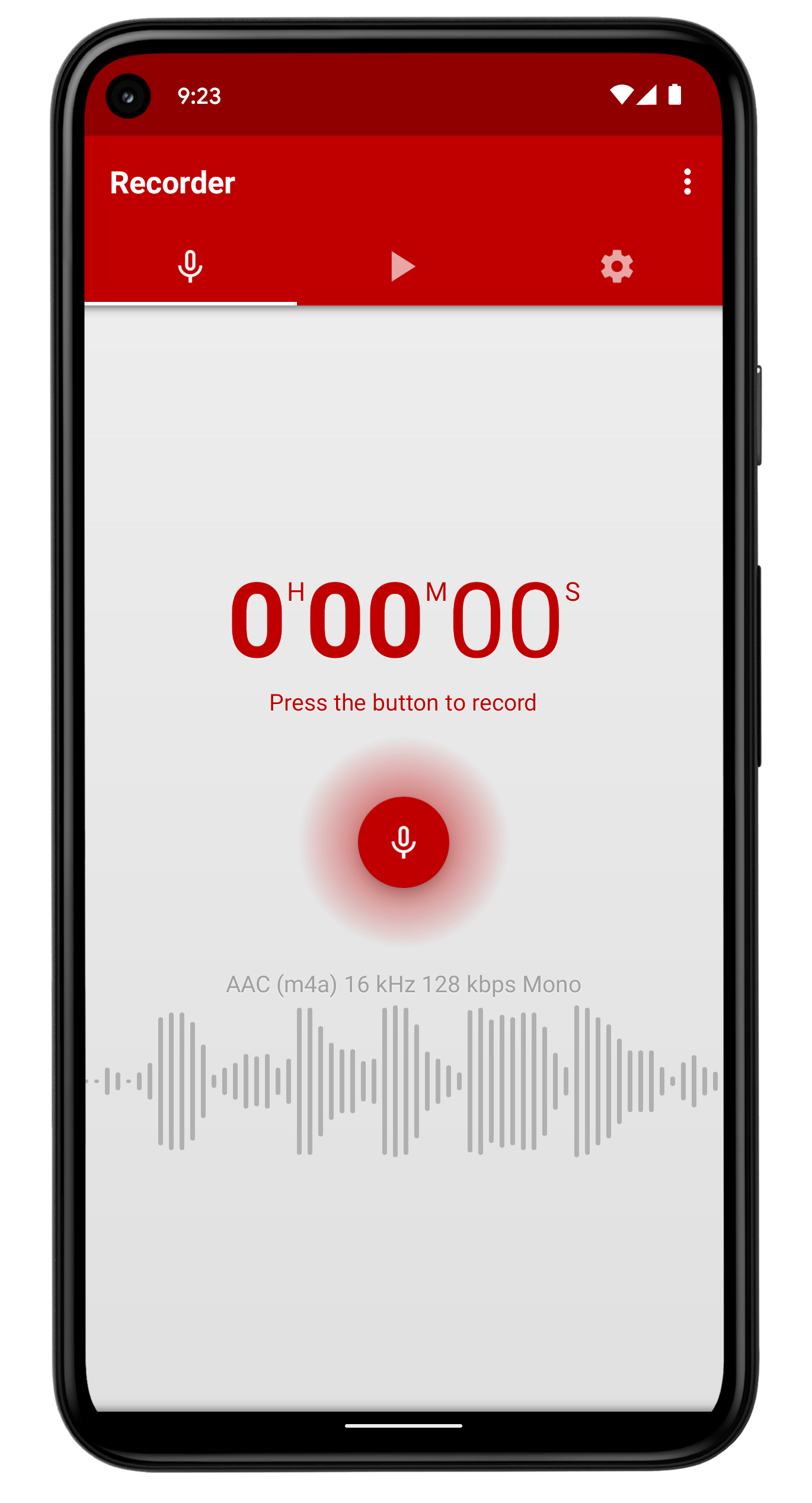 اسکرین شات 1 برنامه Voice Recorder Pro