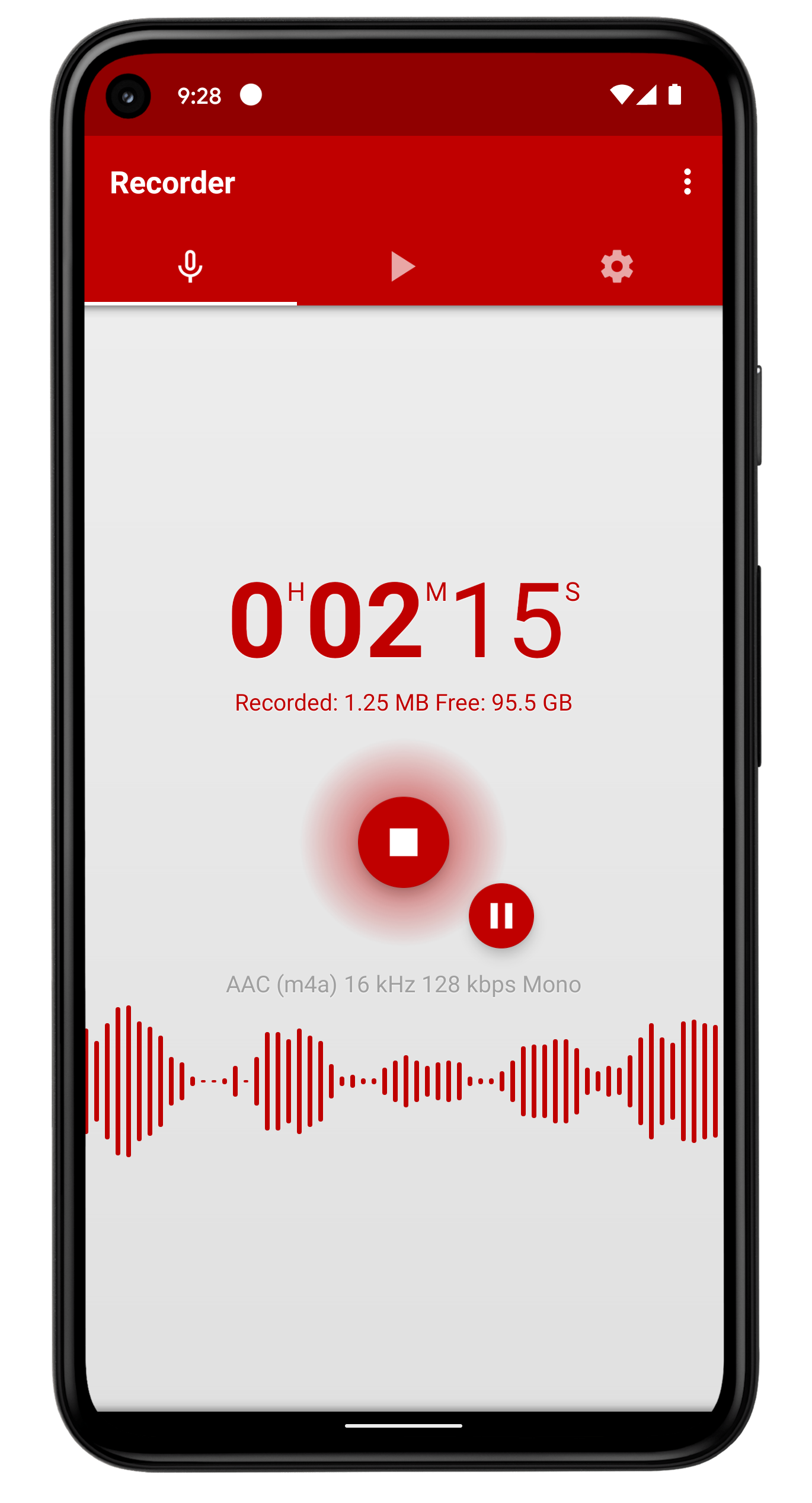 اسکرین شات 4 برنامه Voice Recorder Pro