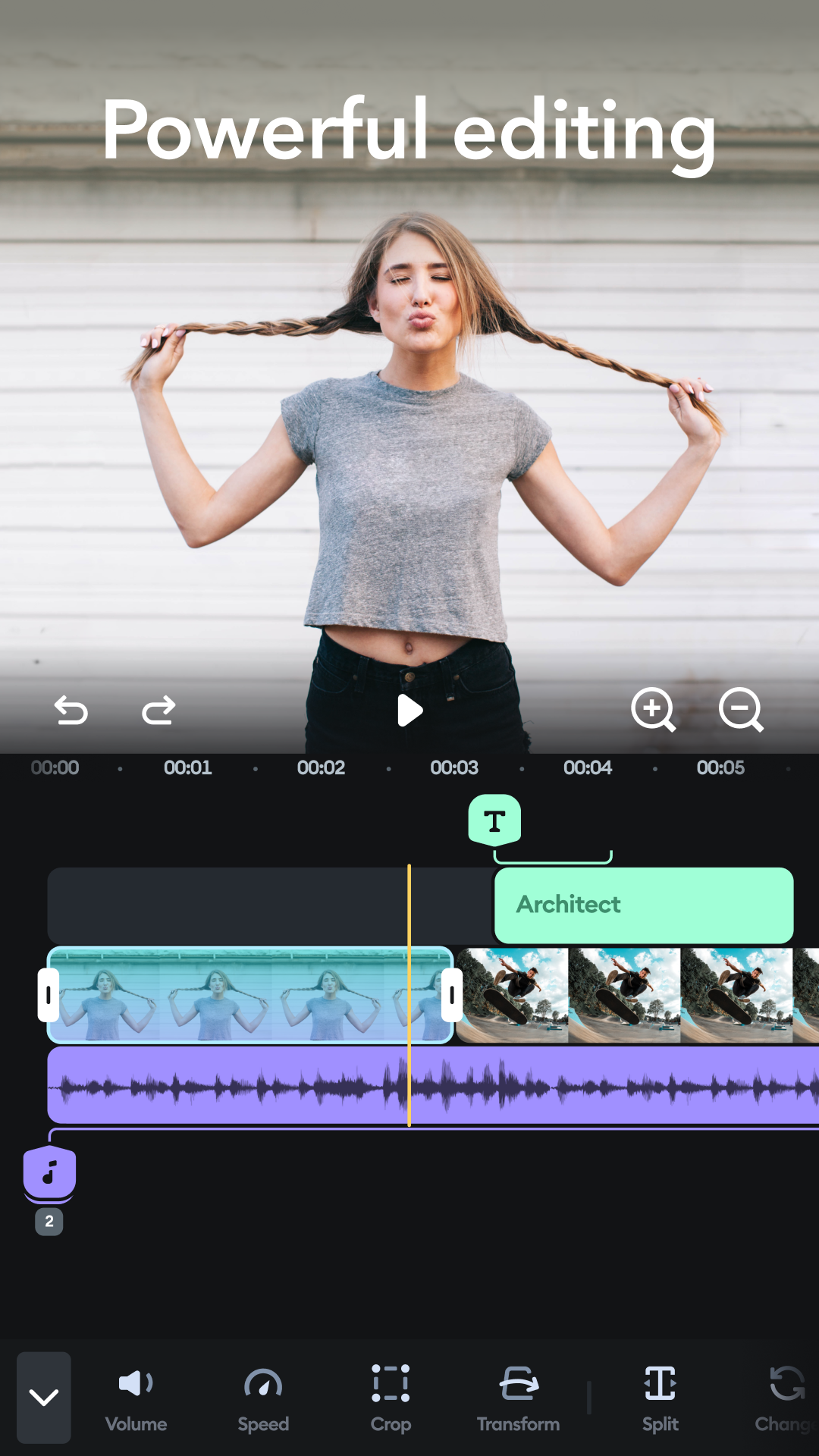 اسکرین شات 2 برنامه Splice - Video Editor & Maker