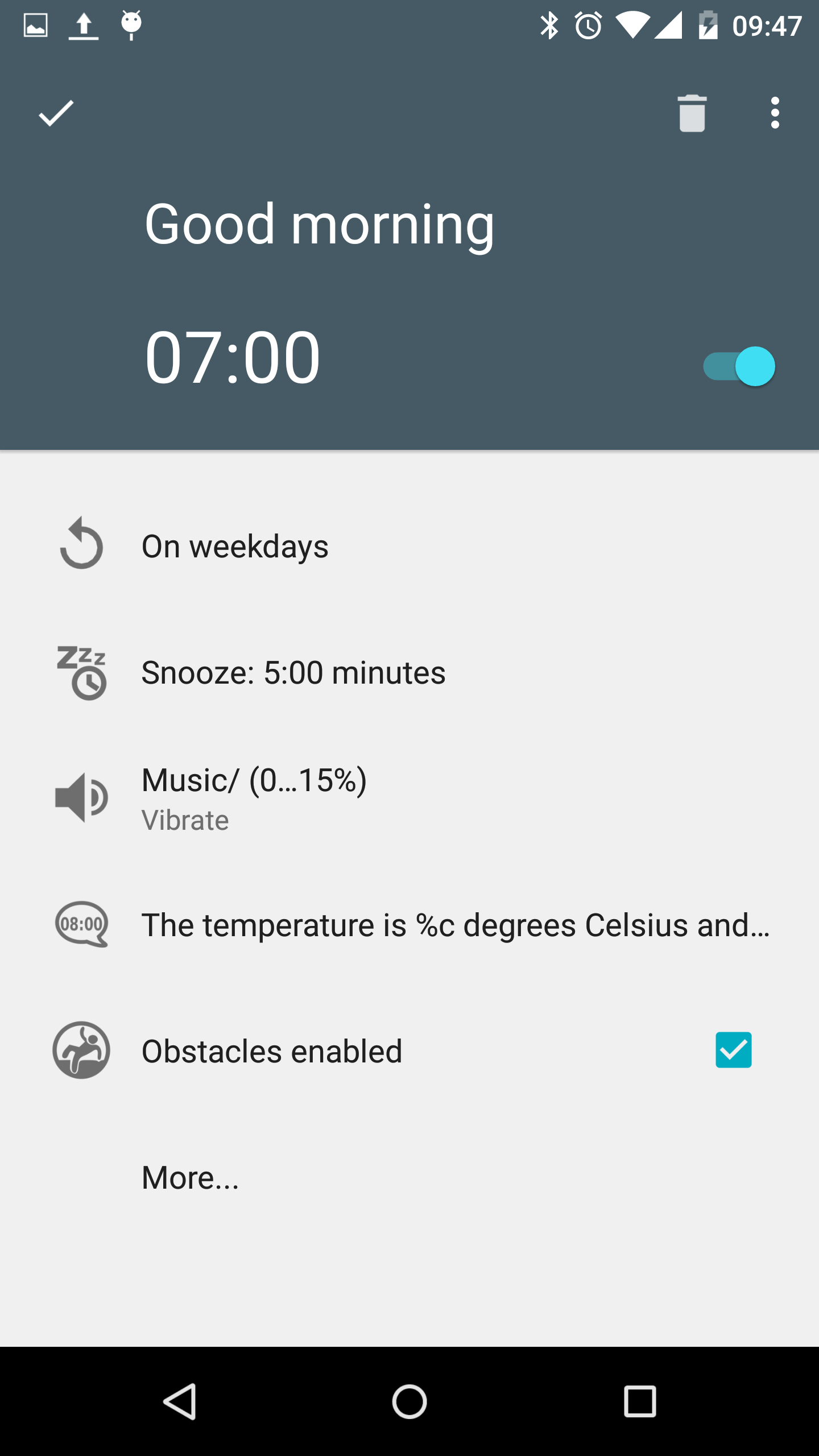 اسکرین شات 6 برنامه AlarmDroid (alarm clock)