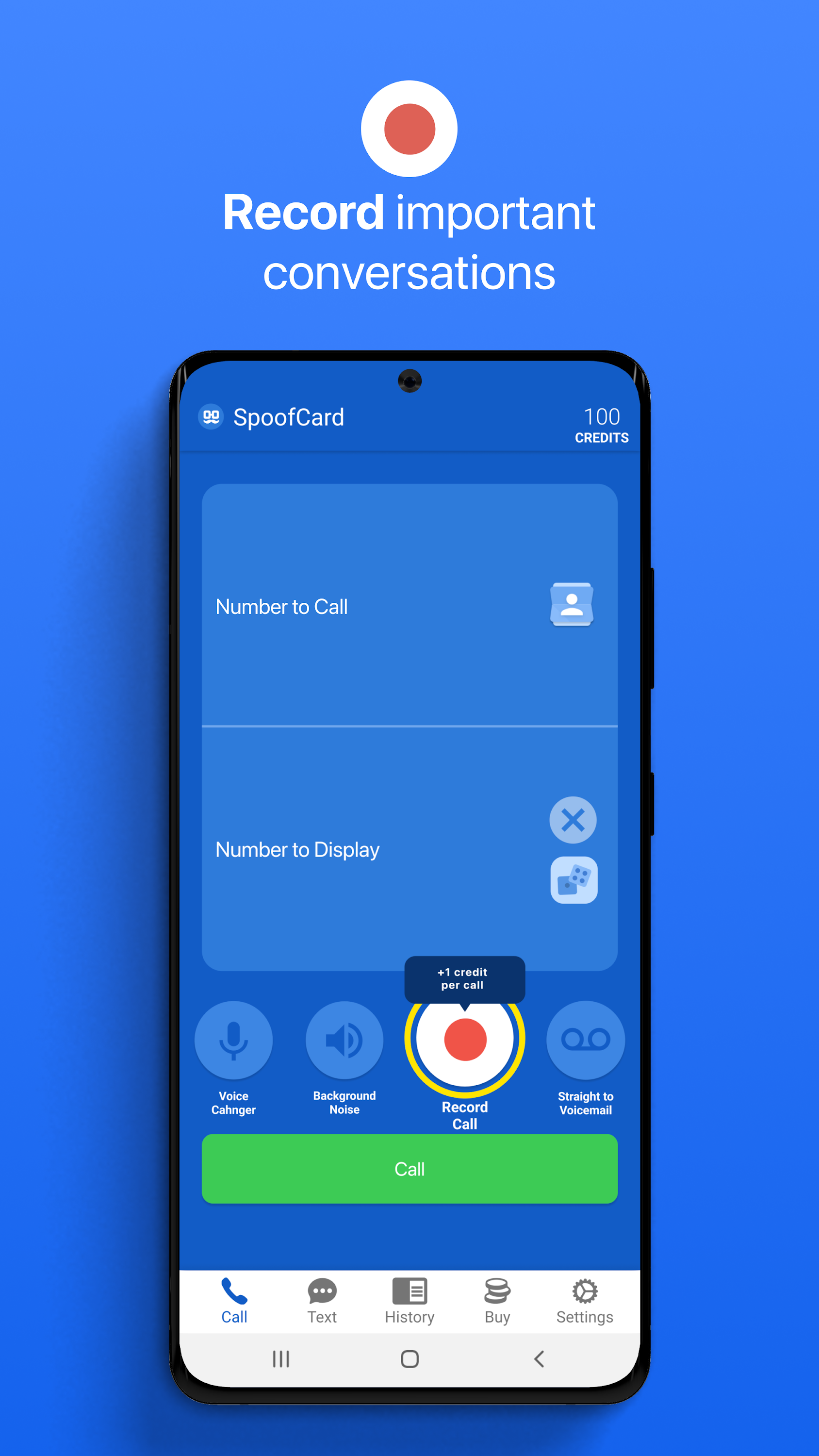 اسکرین شات 5 برنامه SpoofCard - Privacy Protection