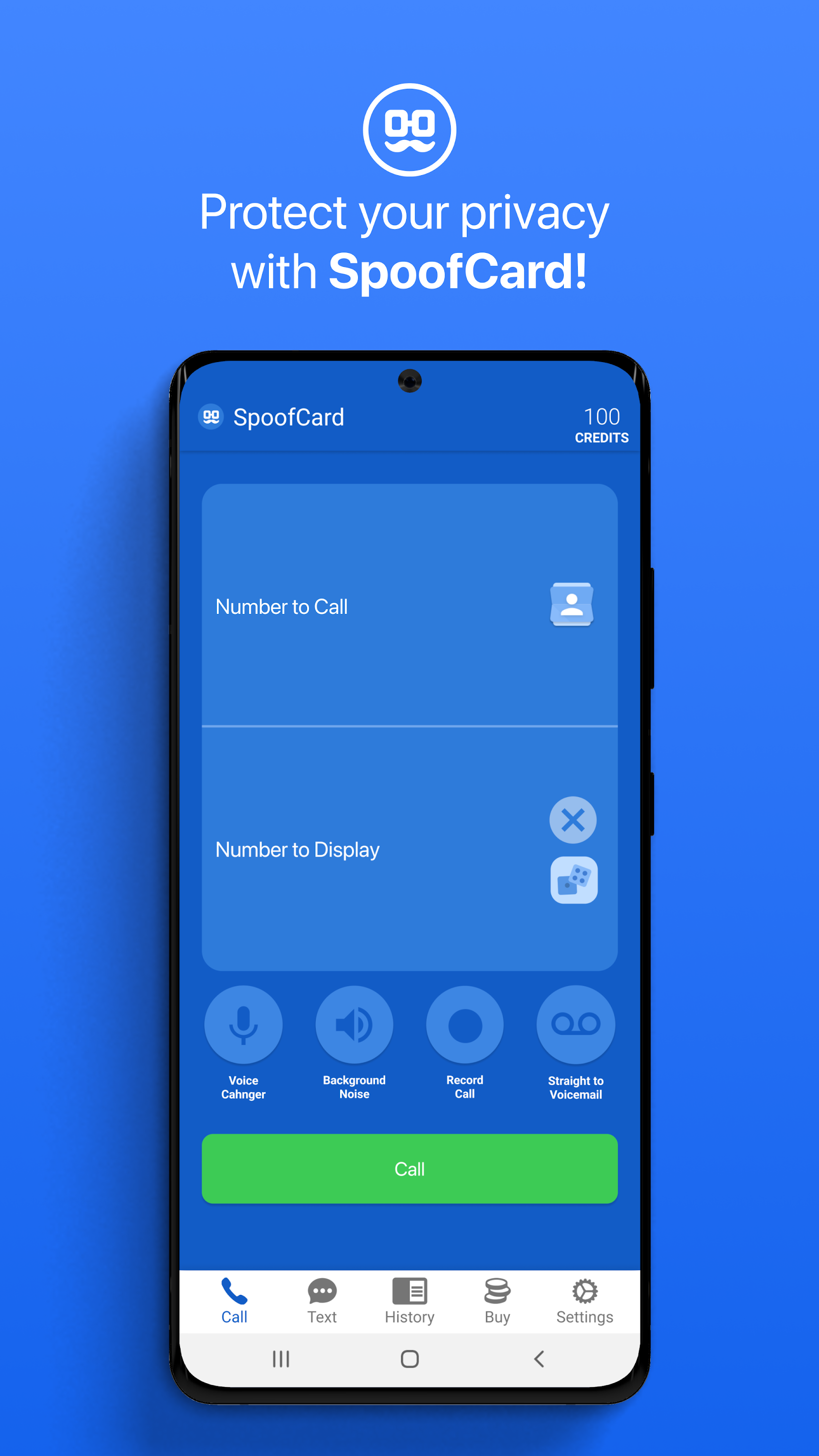 اسکرین شات 8 برنامه SpoofCard - Privacy Protection