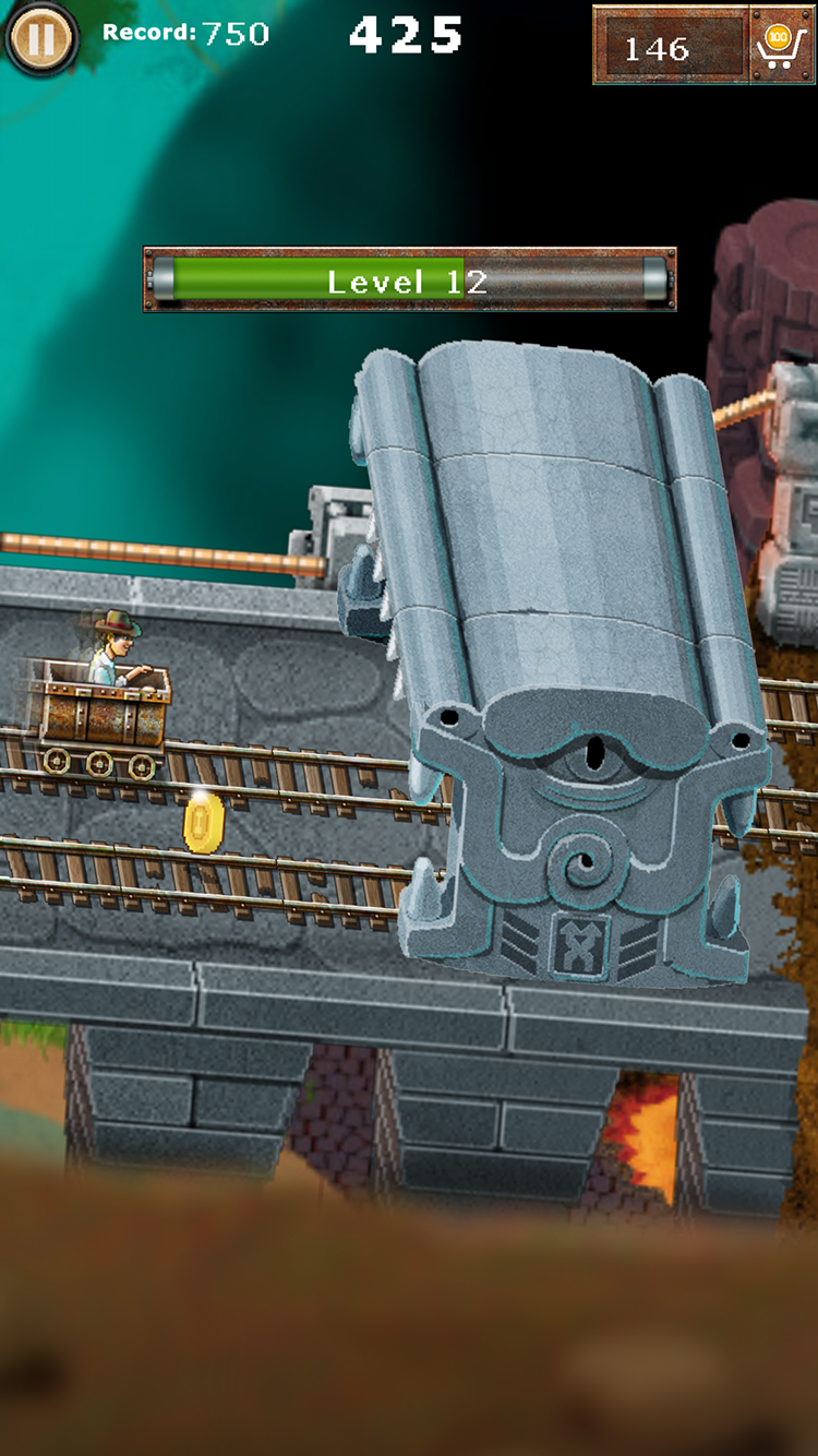 اسکرین شات 4 بازی Minecart Jumper - Gold Rush