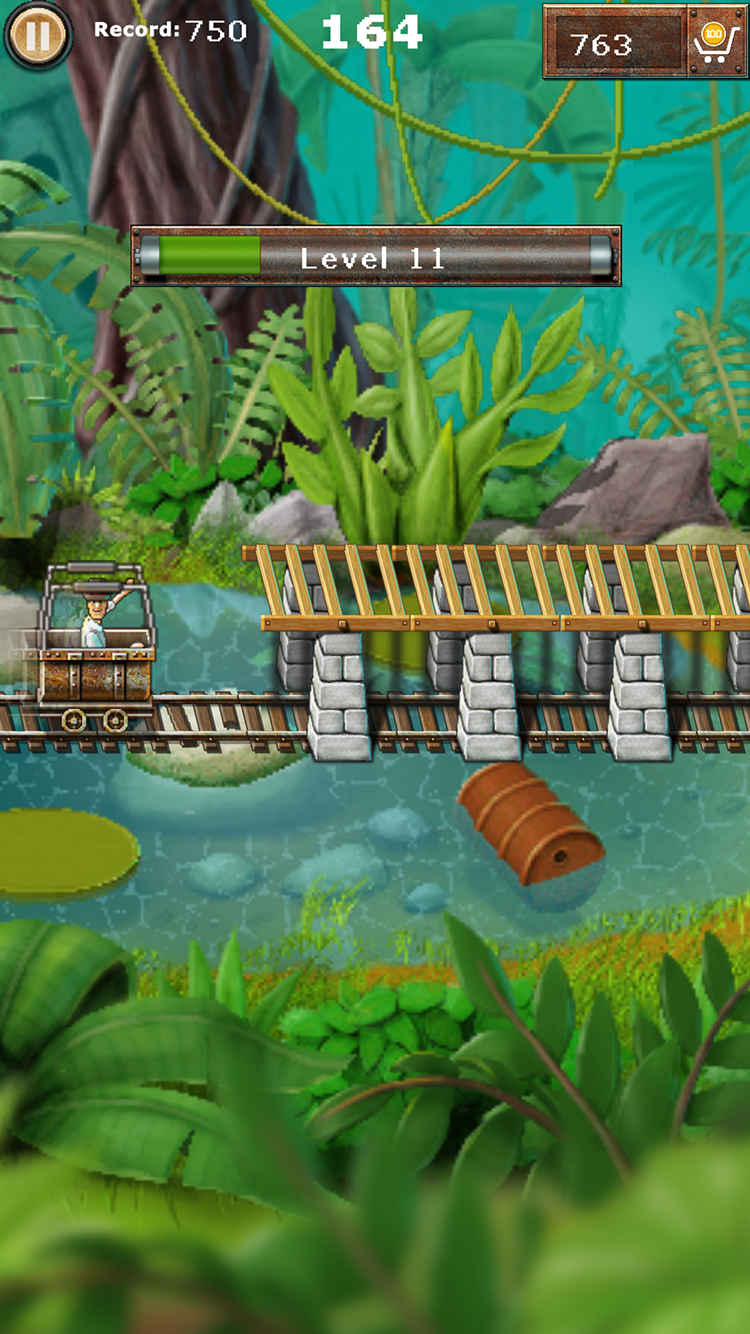 اسکرین شات 2 بازی Minecart Jumper - Gold Rush