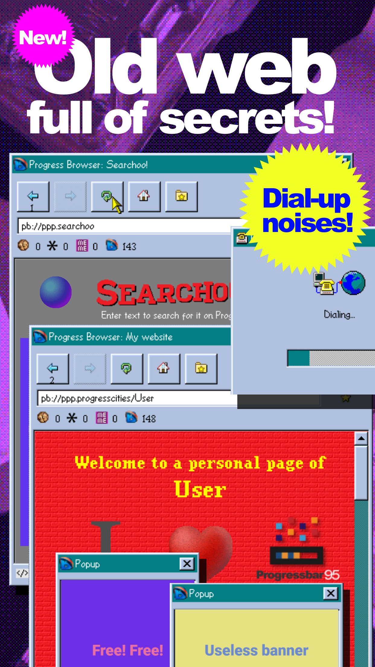 اسکرین شات 4 بازی Progressbar95 - nostalgic game