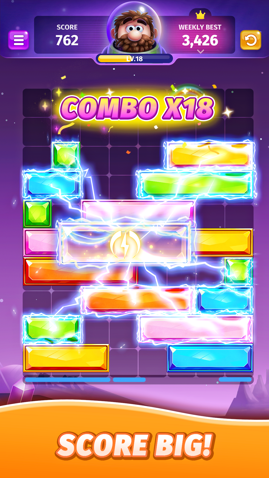 اسکرین شات 4 بازی Jewel Sliding® - Block Puzzle