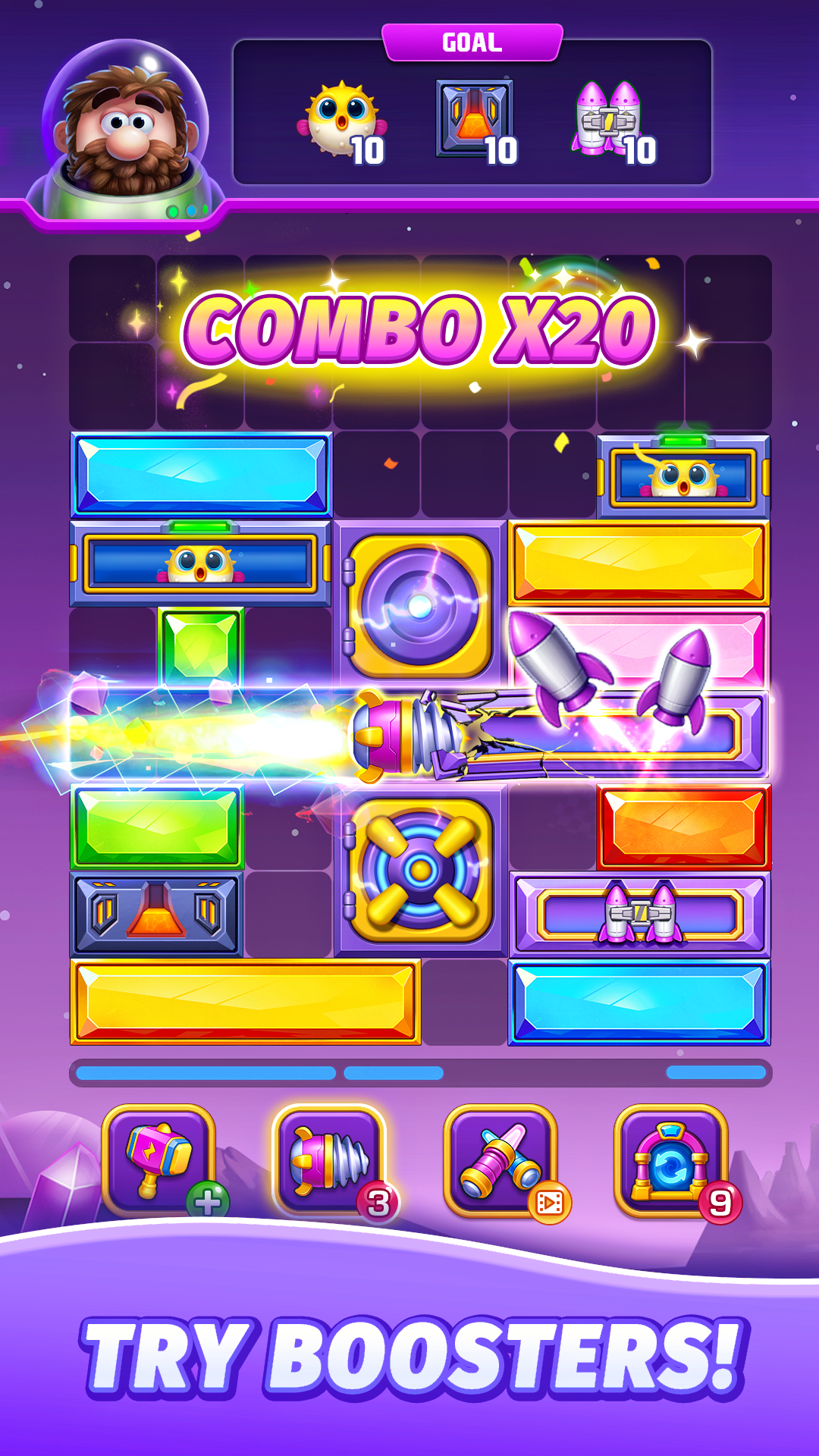 اسکرین شات 3 بازی Jewel Sliding® - Block Puzzle