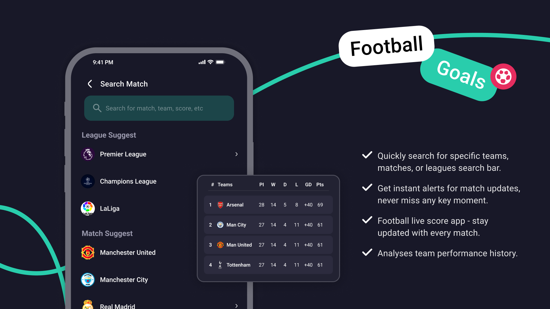 اسکرین شات 5 برنامه Football Score