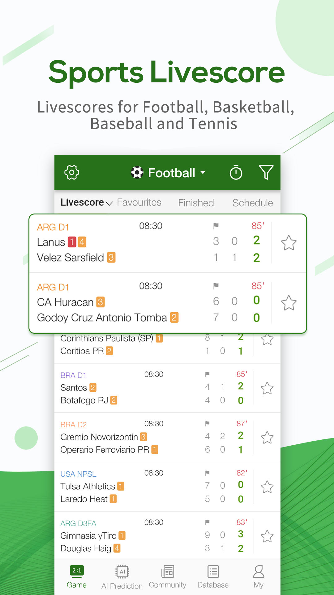 اسکرین شات 2 برنامه Goaloo - Live Sports Scores