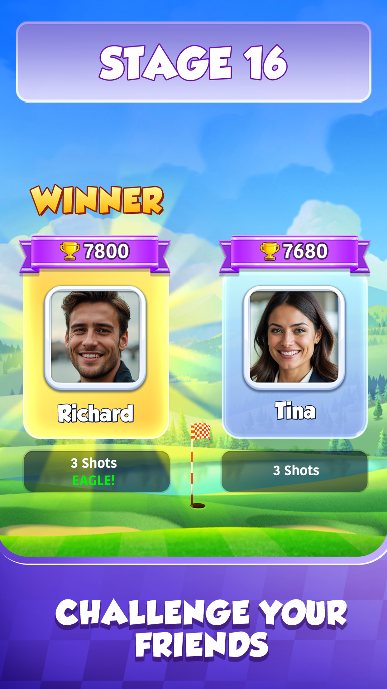 اسکرین شات 6 بازی Golf Rival - Multiplayer Game
