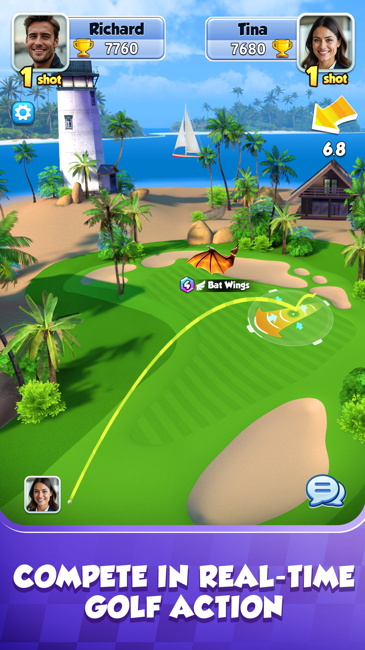اسکرین شات 2 بازی Golf Rival - Multiplayer Game