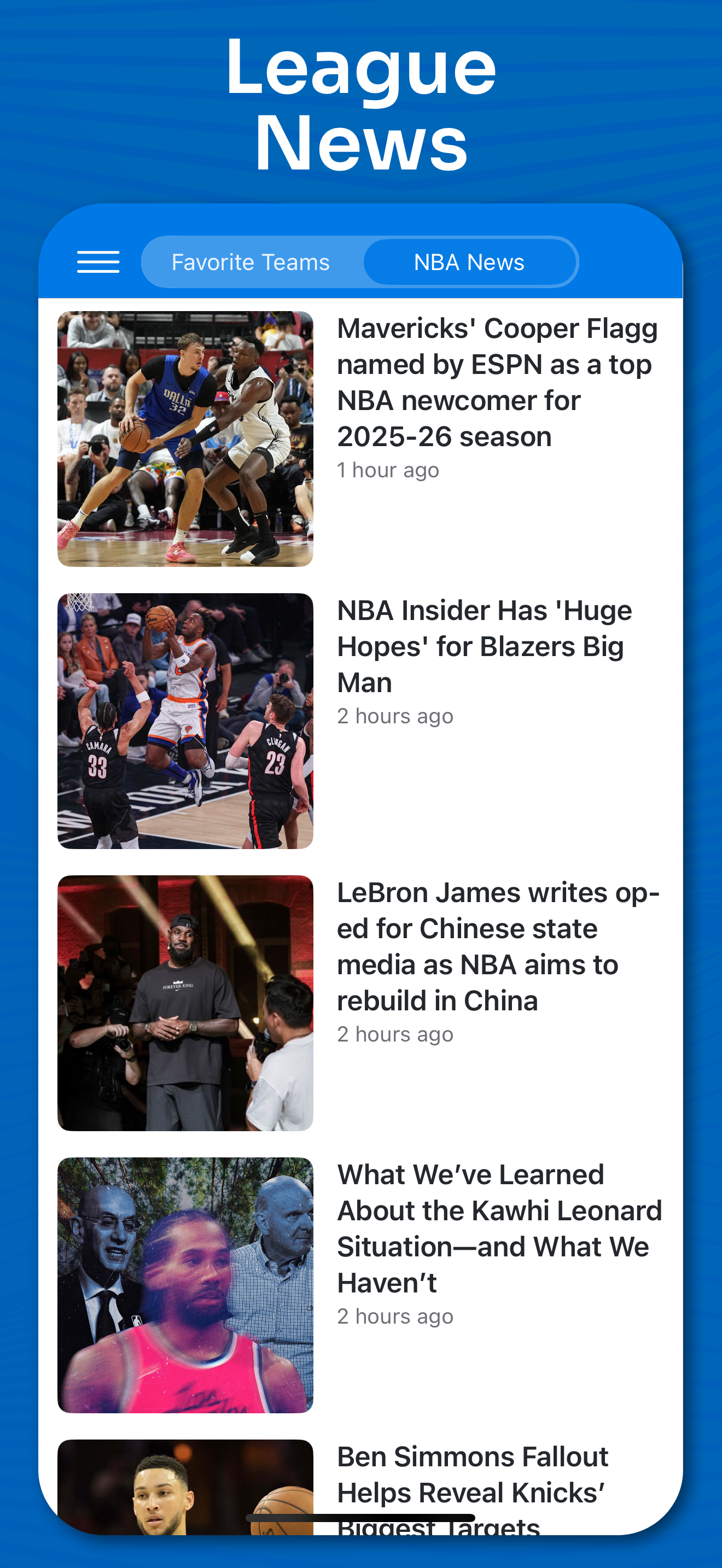 اسکرین شات 8 برنامه Superfan Sports Pro Basketball