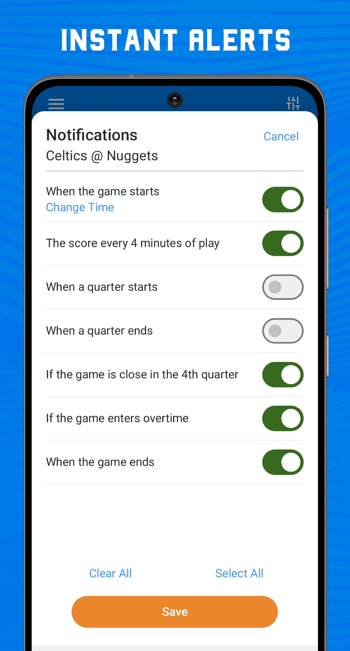 اسکرین شات 6 برنامه Superfan Sports Pro Basketball