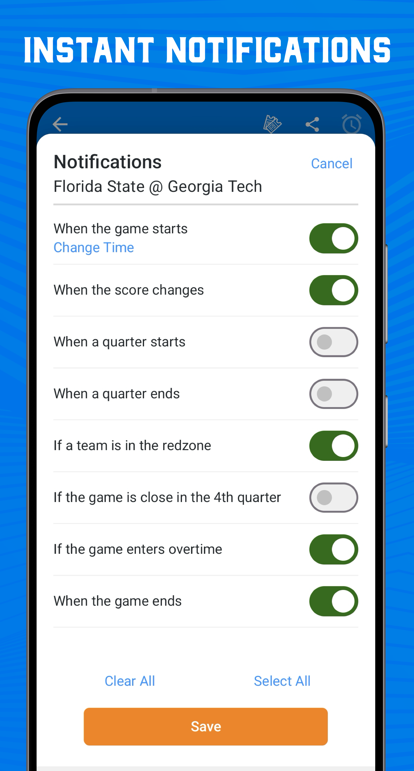 اسکرین شات 6 برنامه Superfan: College Football