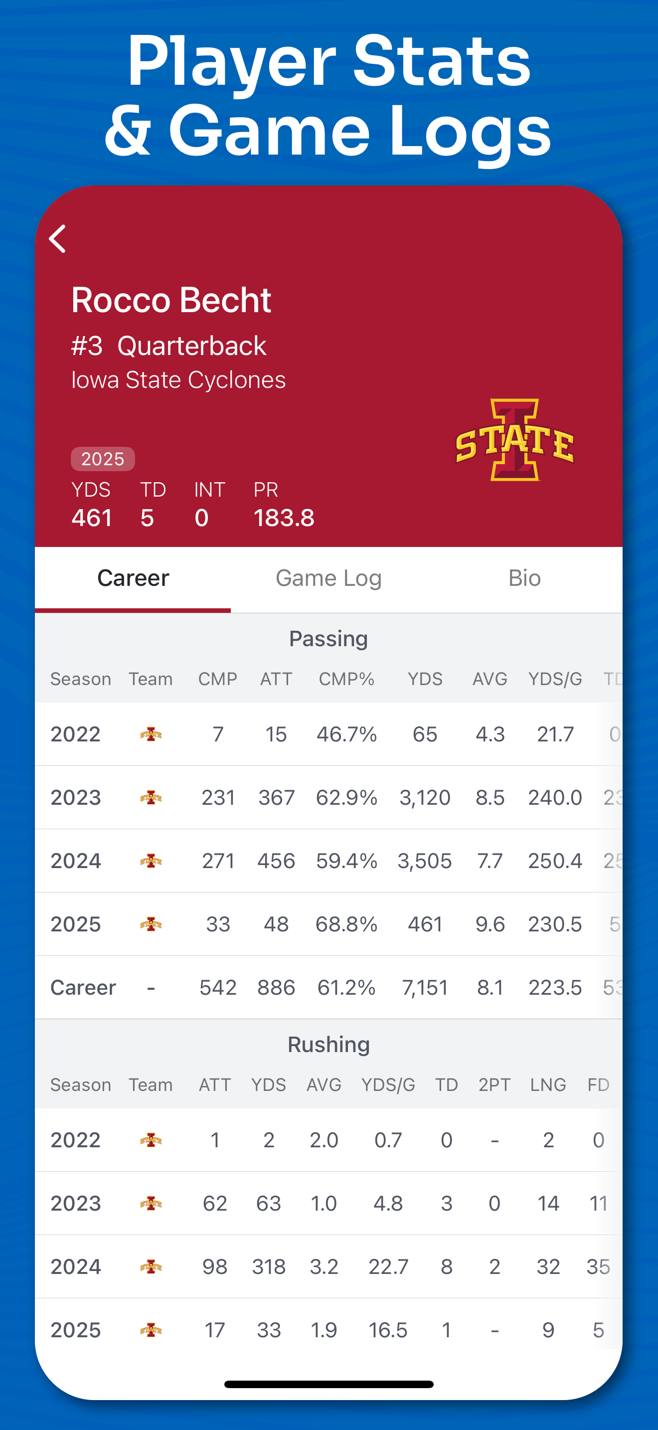 اسکرین شات 8 برنامه Superfan: College Football