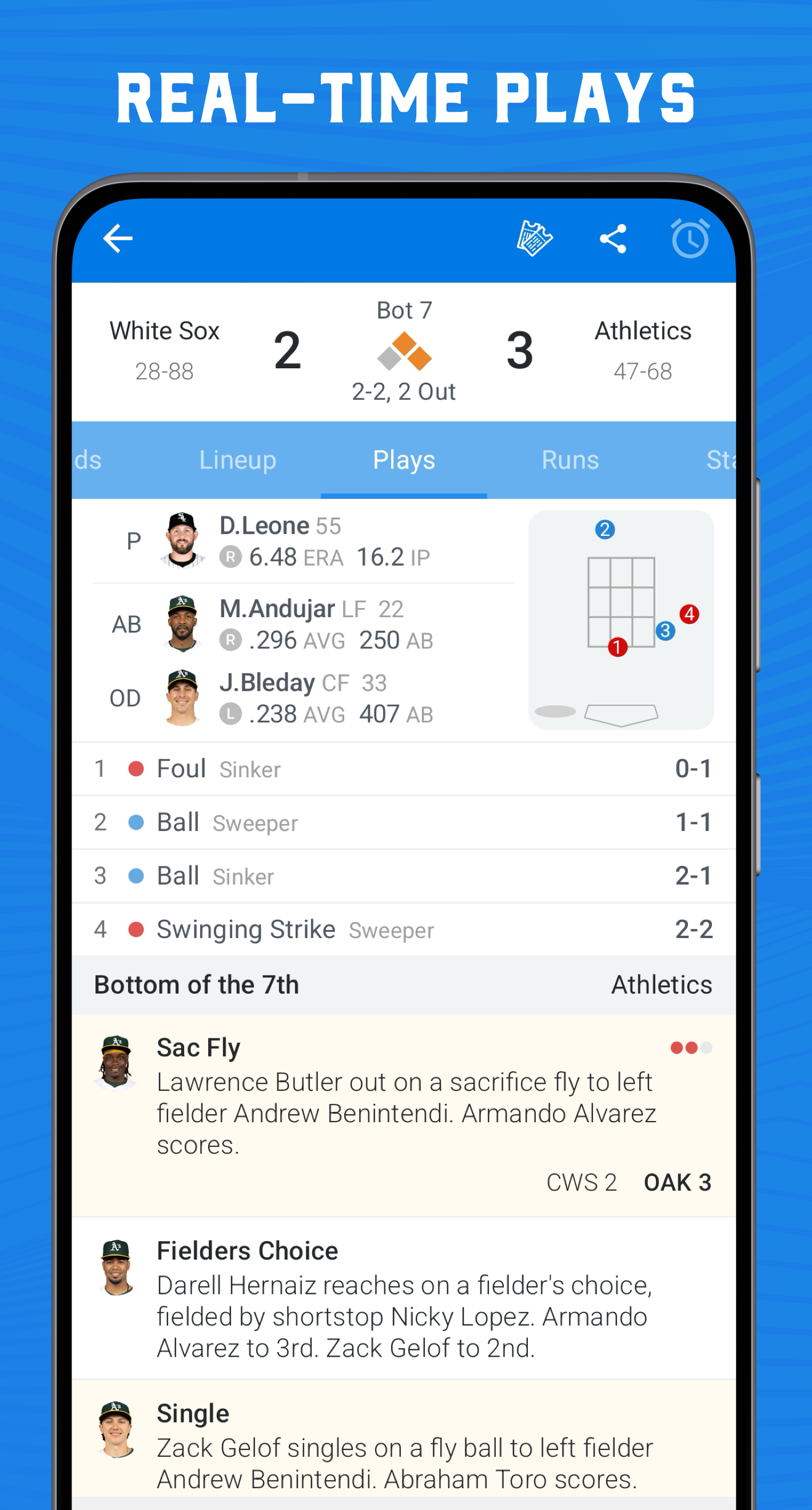 اسکرین شات 3 برنامه Superfan Sports: MLB Baseball