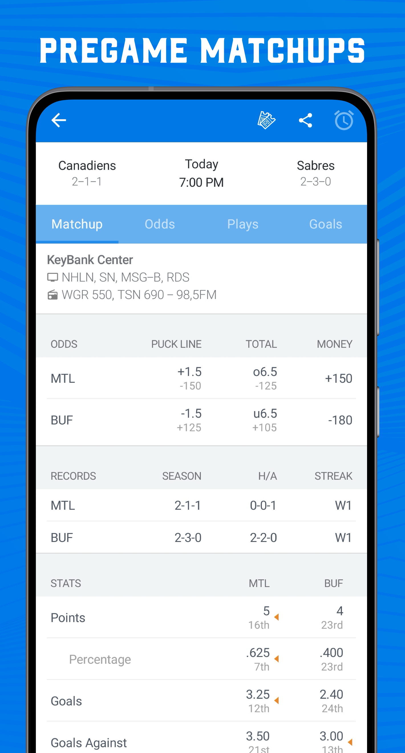اسکرین شات 6 برنامه Superfan Sports: Pro Hockey