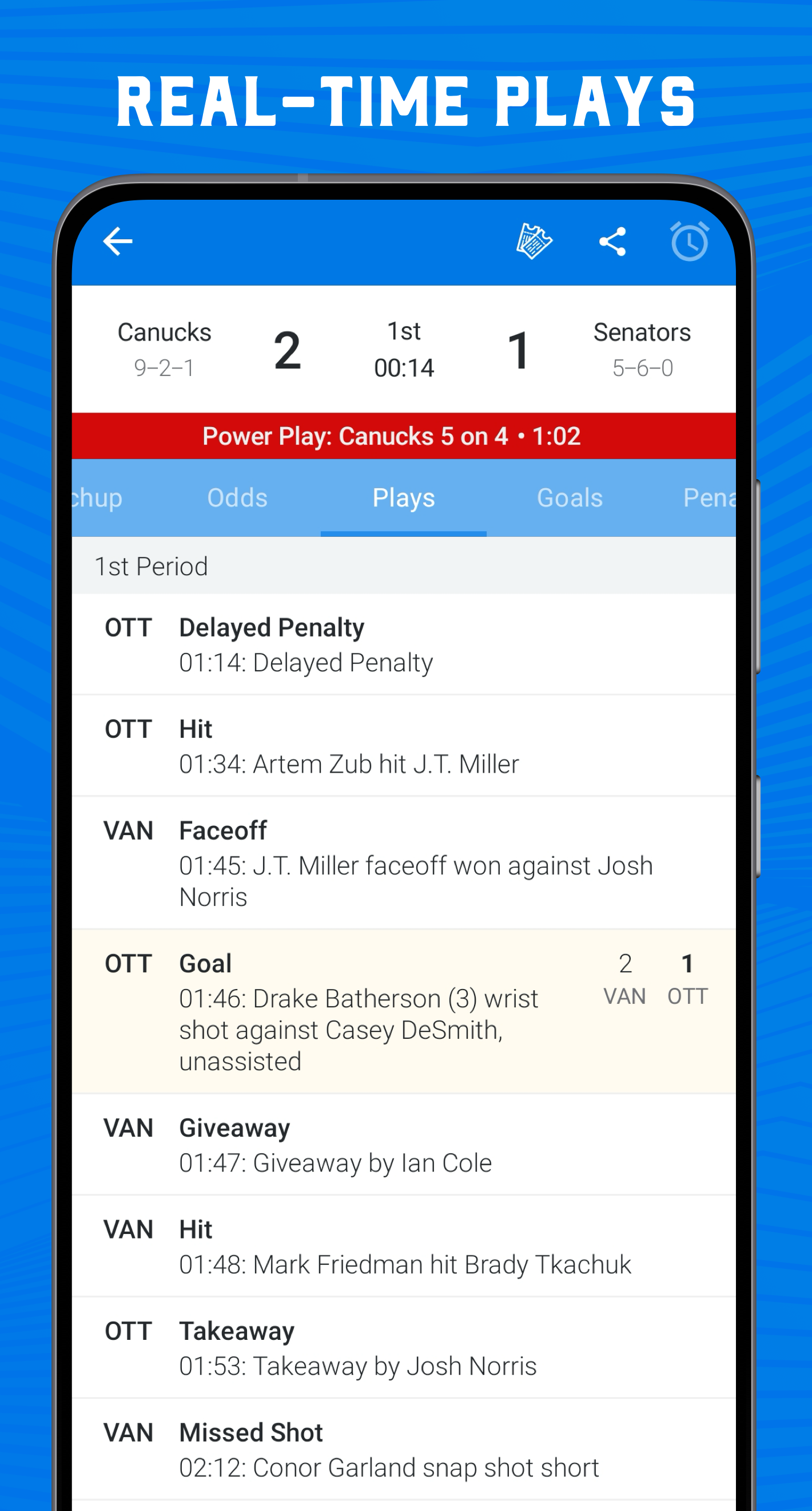 اسکرین شات 3 برنامه Superfan Sports: Pro Hockey