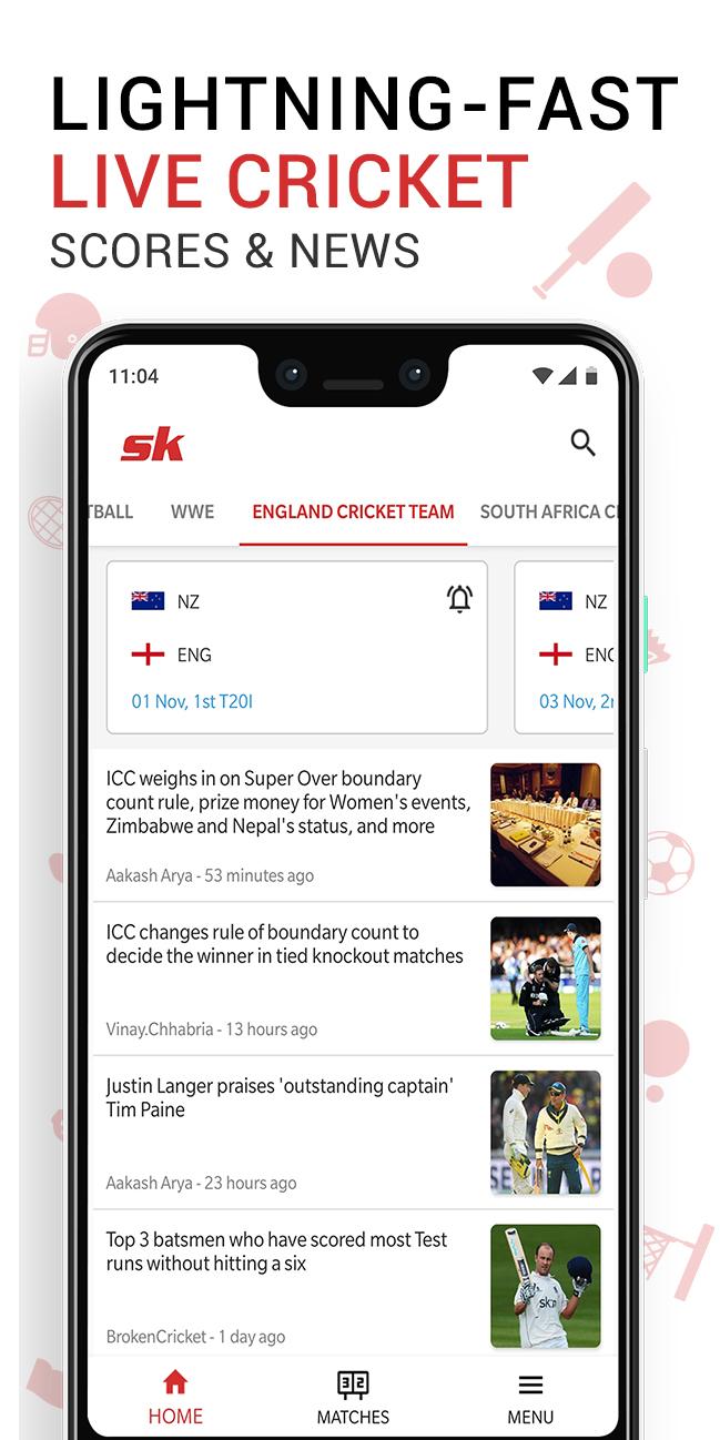 اسکرین شات 4 برنامه Sportskeeda Live Cricket Score