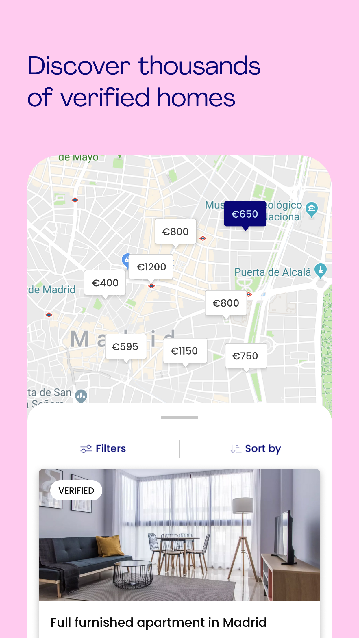 اسکرین شات 4 برنامه Spotahome: Online rentals