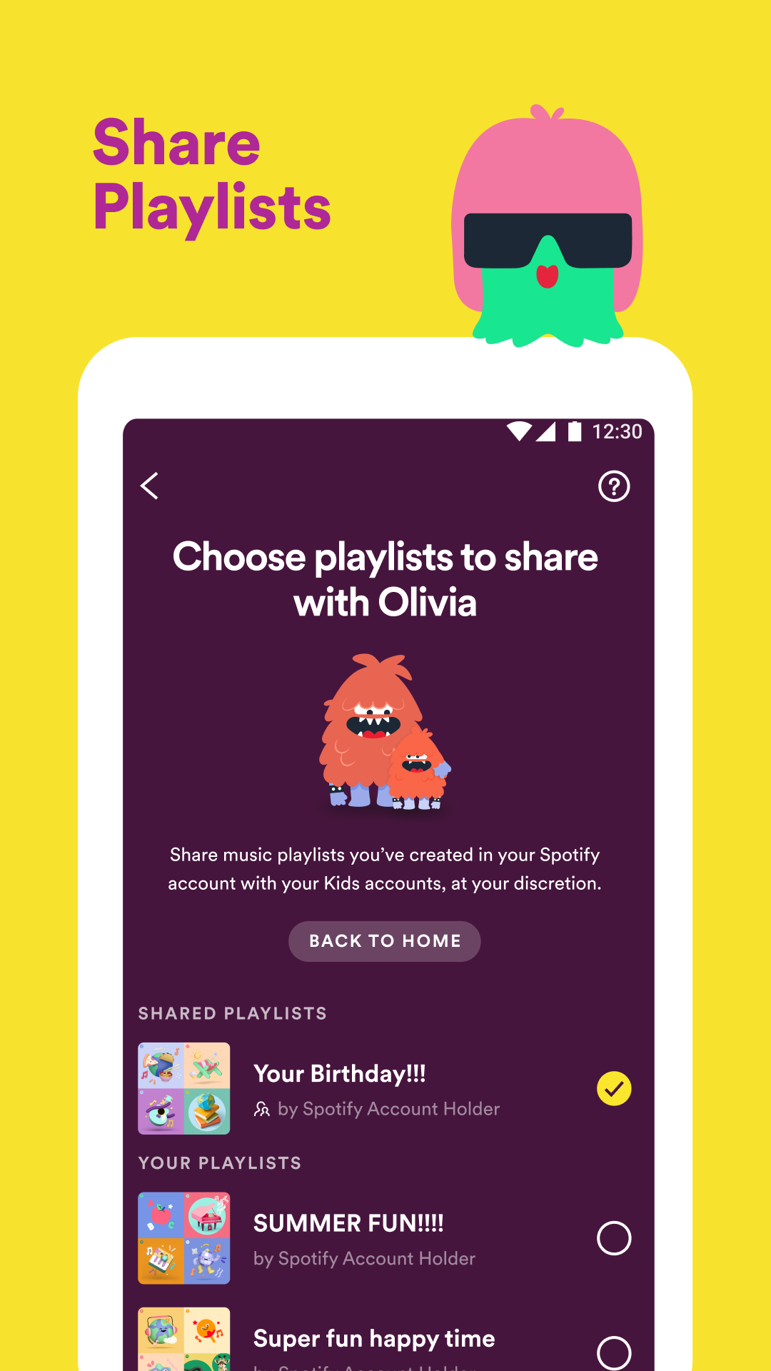 اسکرین شات 4 برنامه Spotify Kids