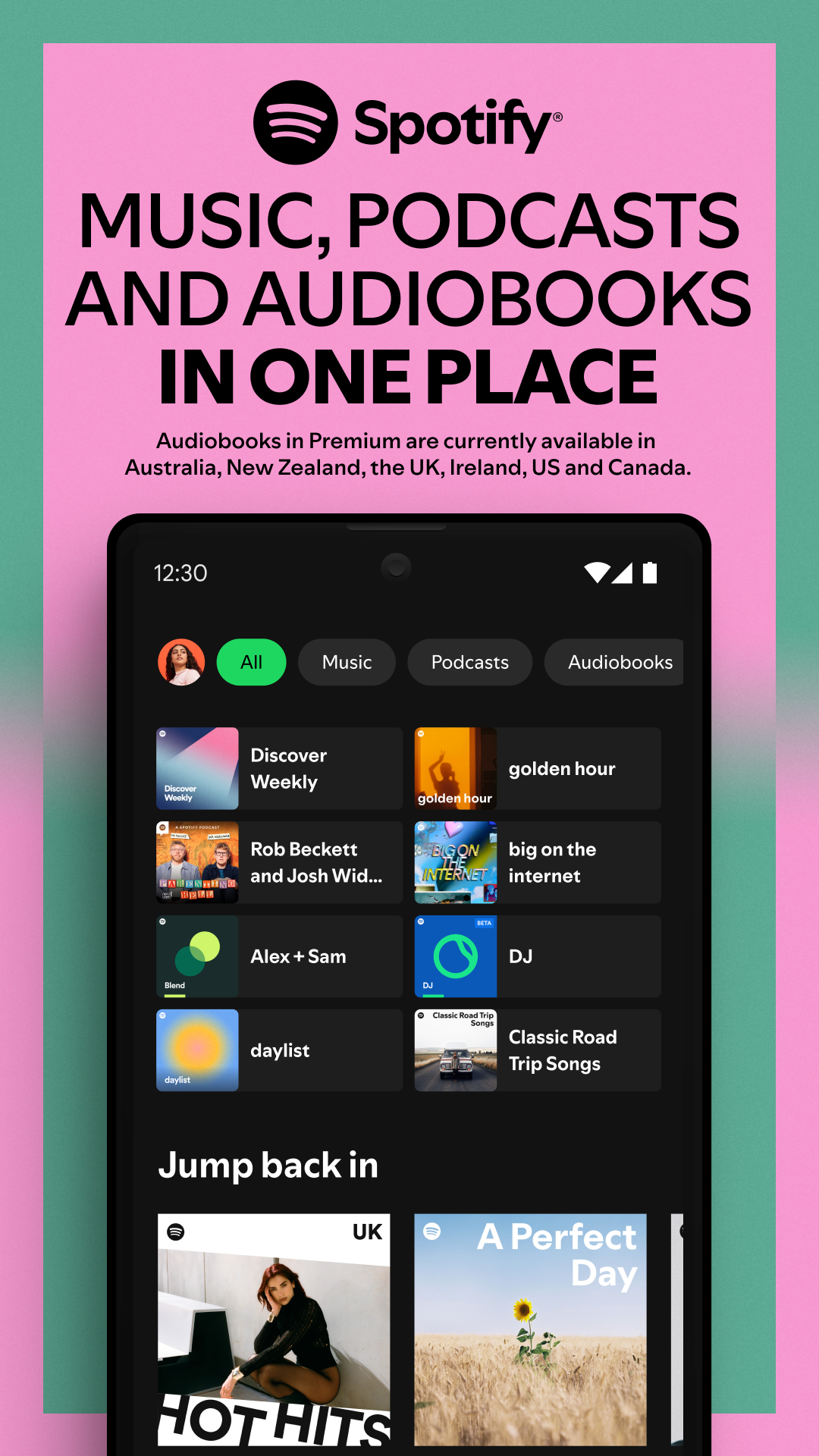 اسکرین شات 1 برنامه موزیک اسپاتیفای (Spotify)