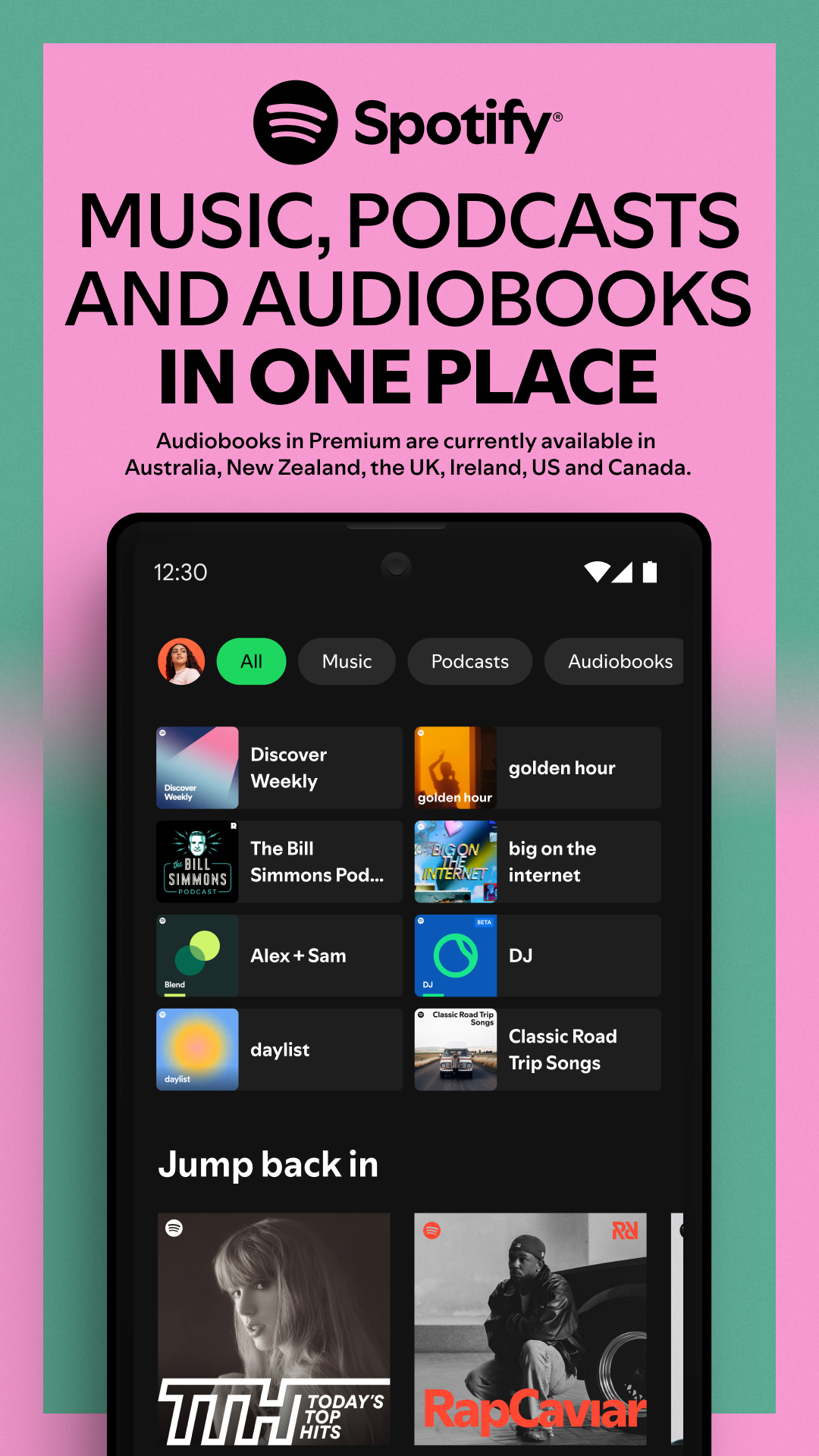 اسکرین شات 1 برنامه موزیک اسپاتیفای (Spotify)