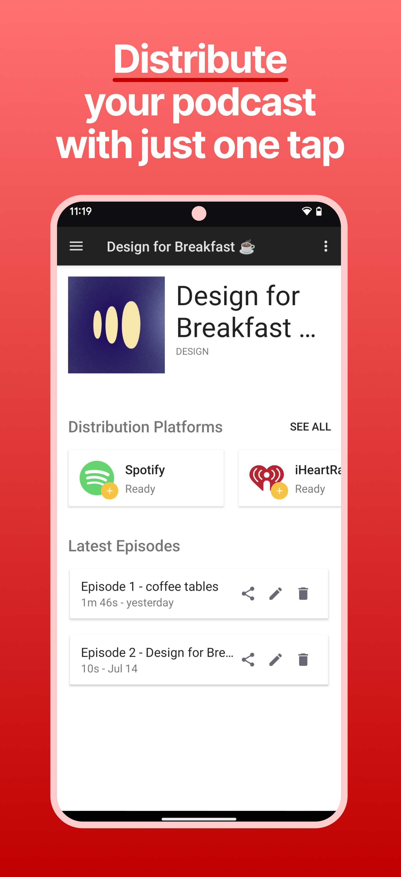 اسکرین شات 2 برنامه Podcast Studio
