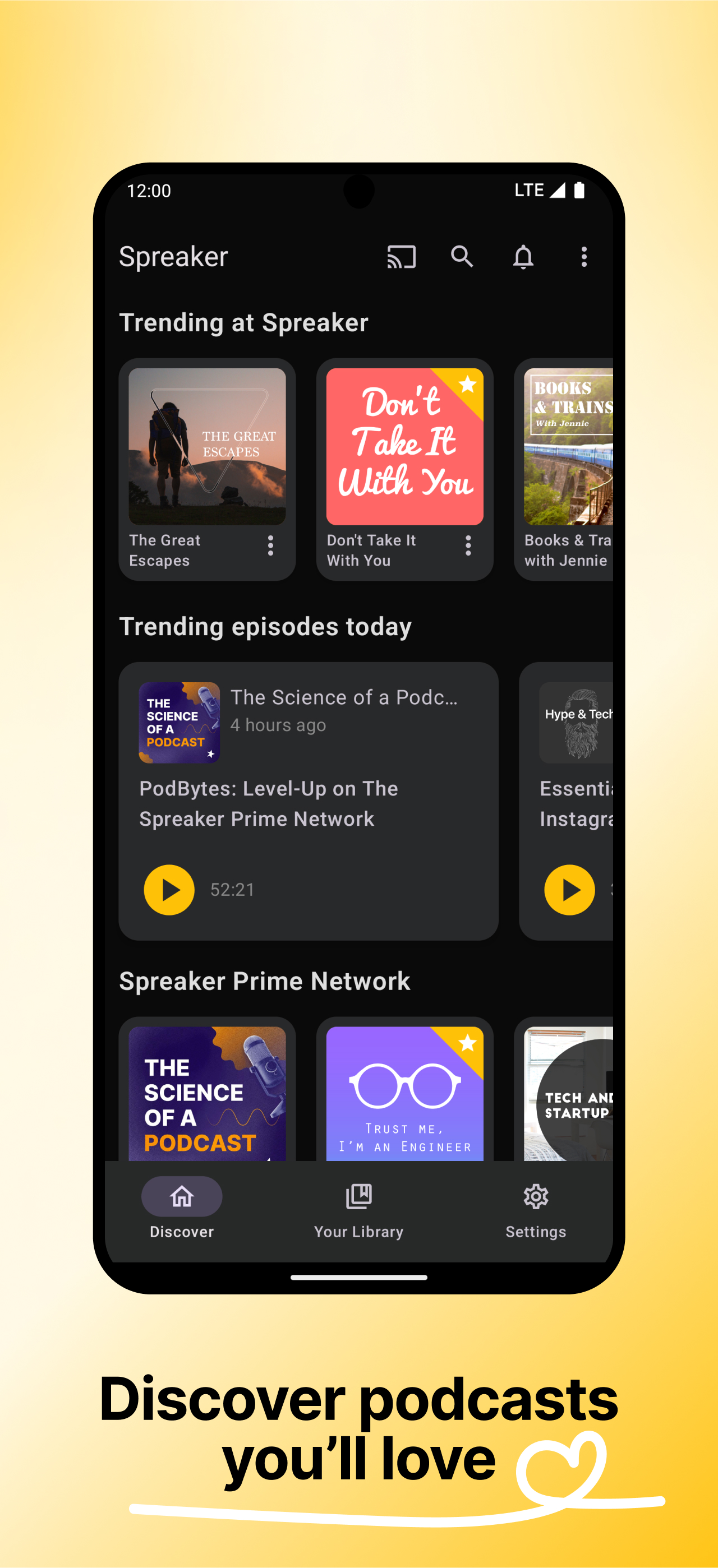 اسکرین شات 2 برنامه Spreaker Podcasts