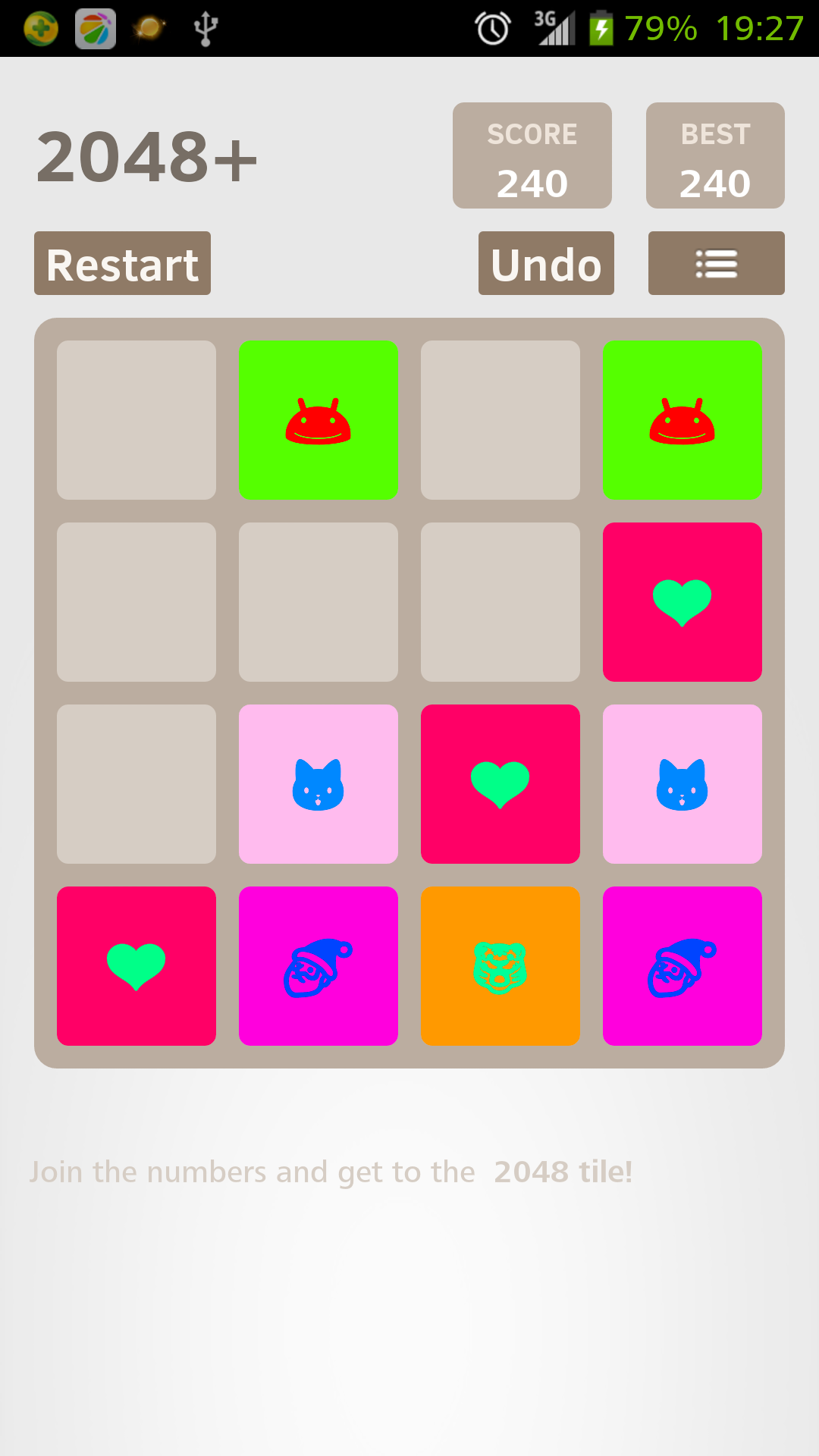 اسکرین شات 4 بازی 2048 Plus
