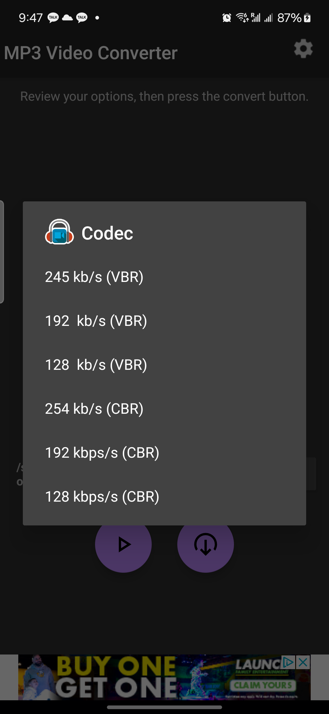 اسکرین شات 3 برنامه MP3 Video Converter