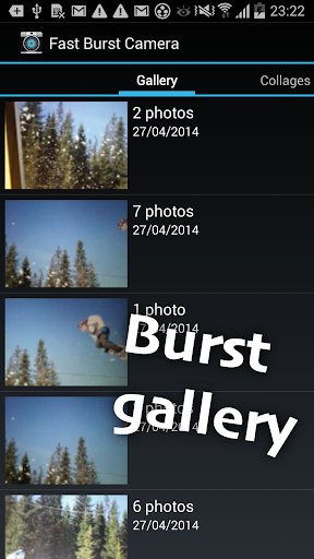 اسکرین شات 4 برنامه Fast Burst Camera Lite