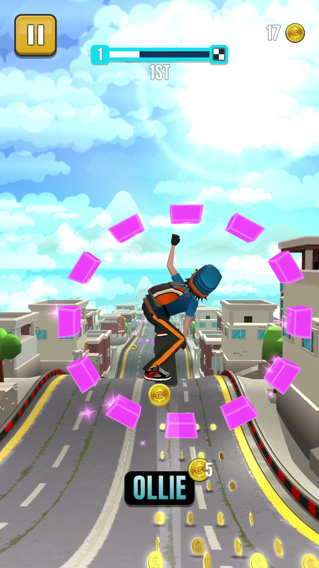 اسکرین شات 4 بازی Faily Skater Street Racer