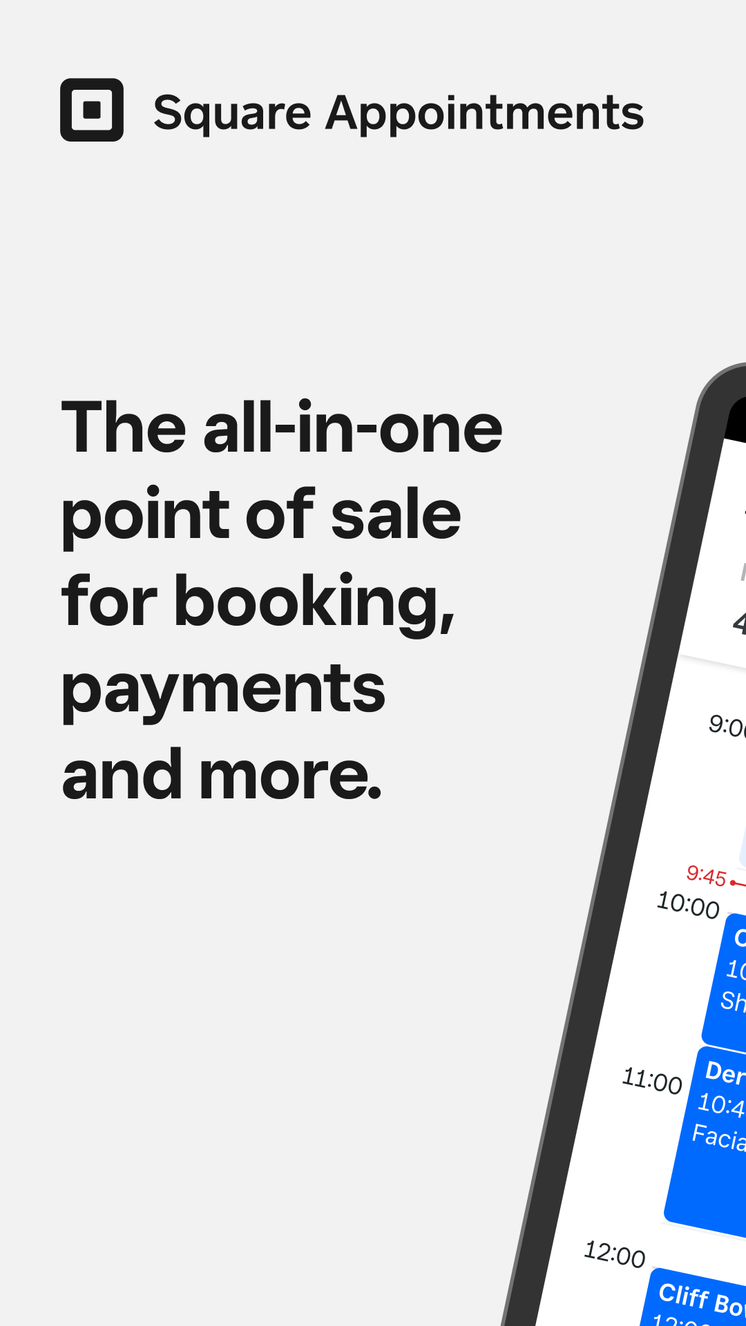 اسکرین شات 1 برنامه Square Appointments: Scheduler