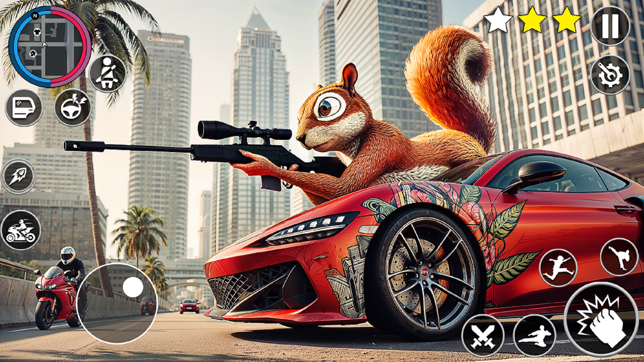 اسکرین شات 3 بازی Squirrel Family 3D Gun Master