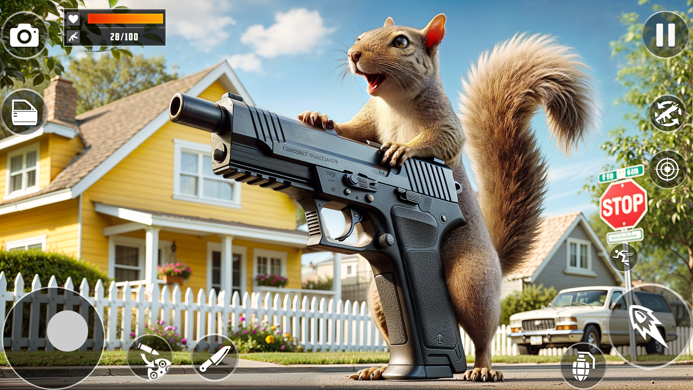 اسکرین شات 1 بازی Squirrel Family 3D Gun Master