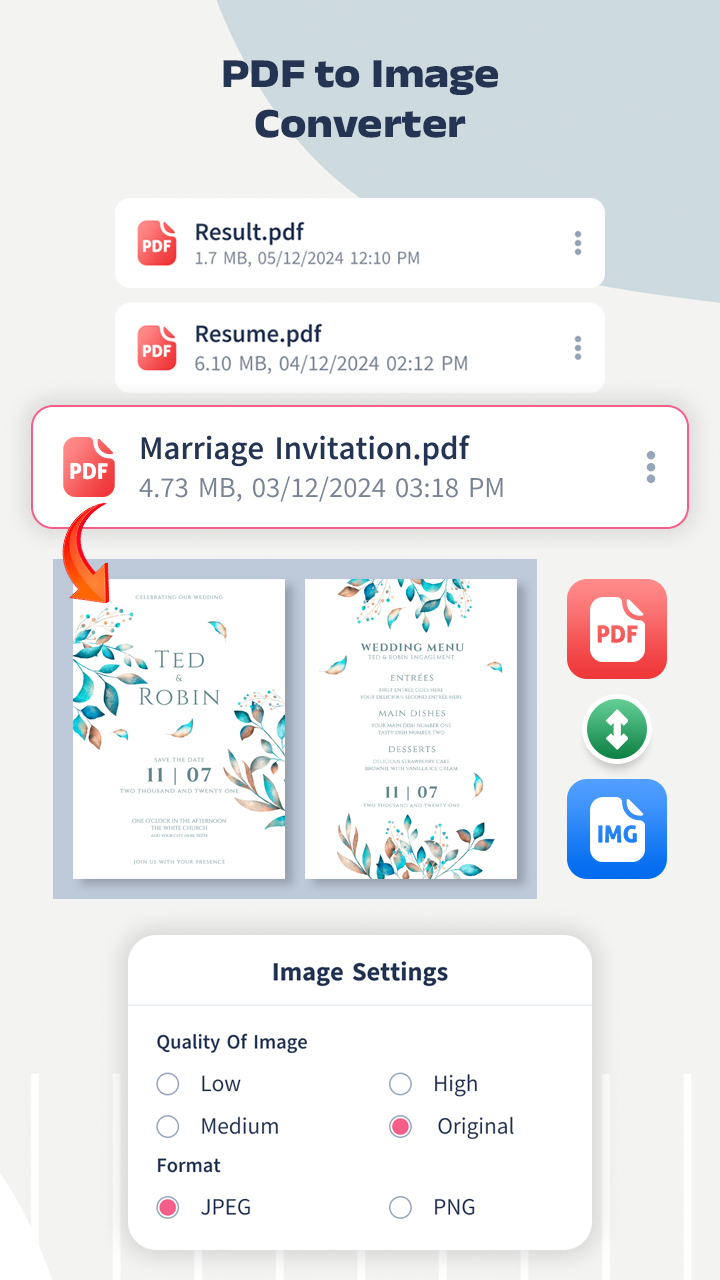 اسکرین شات 3 برنامه JPG to PDF Converter, PDFTools