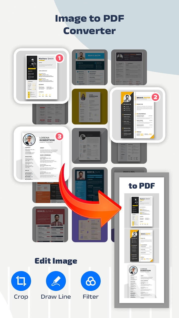 اسکرین شات 2 برنامه JPG to PDF Converter, PDFTools