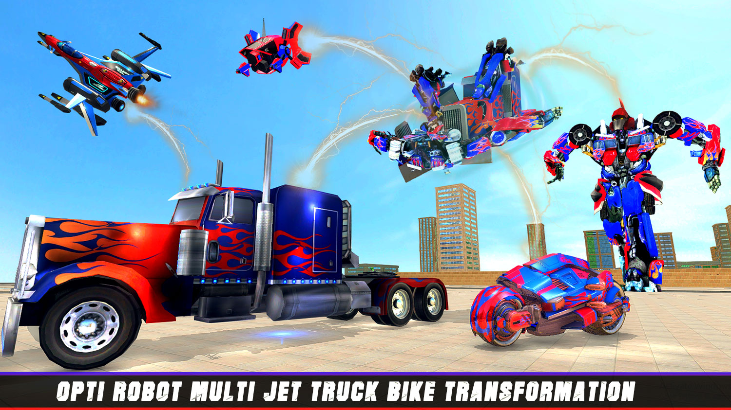اسکرین شات 5 برنامه Truck Robot Transform Game