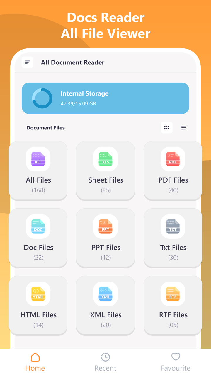 اسکرین شات 2 برنامه Docs Reader - All File Viewer