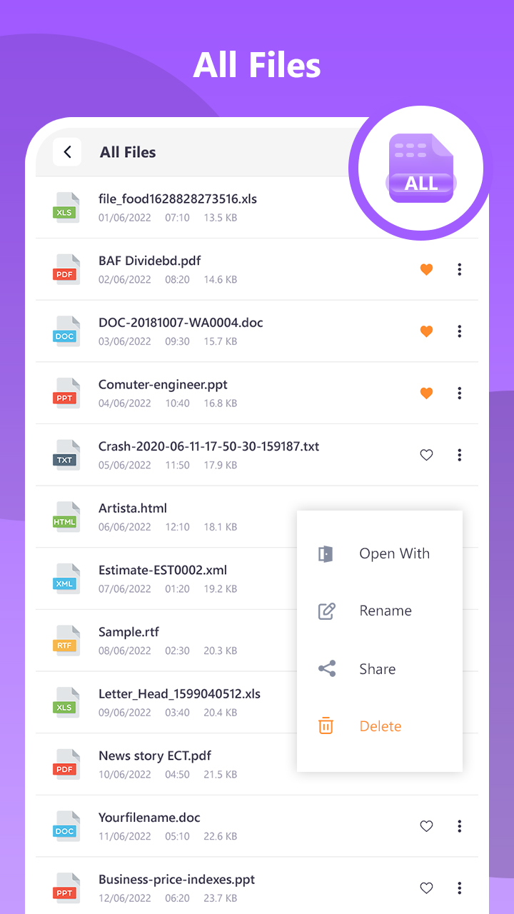 اسکرین شات 3 برنامه Docs Reader - All File Viewer