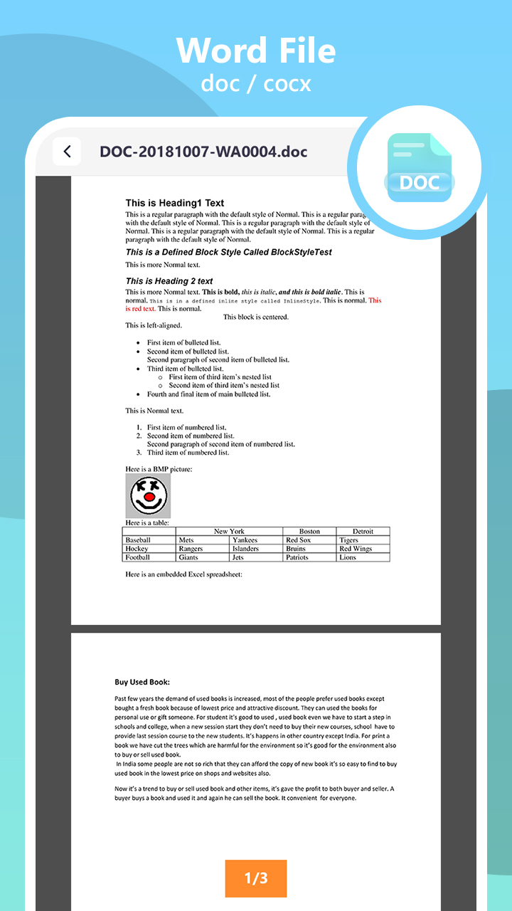 اسکرین شات 5 برنامه Docs Reader - All File Viewer