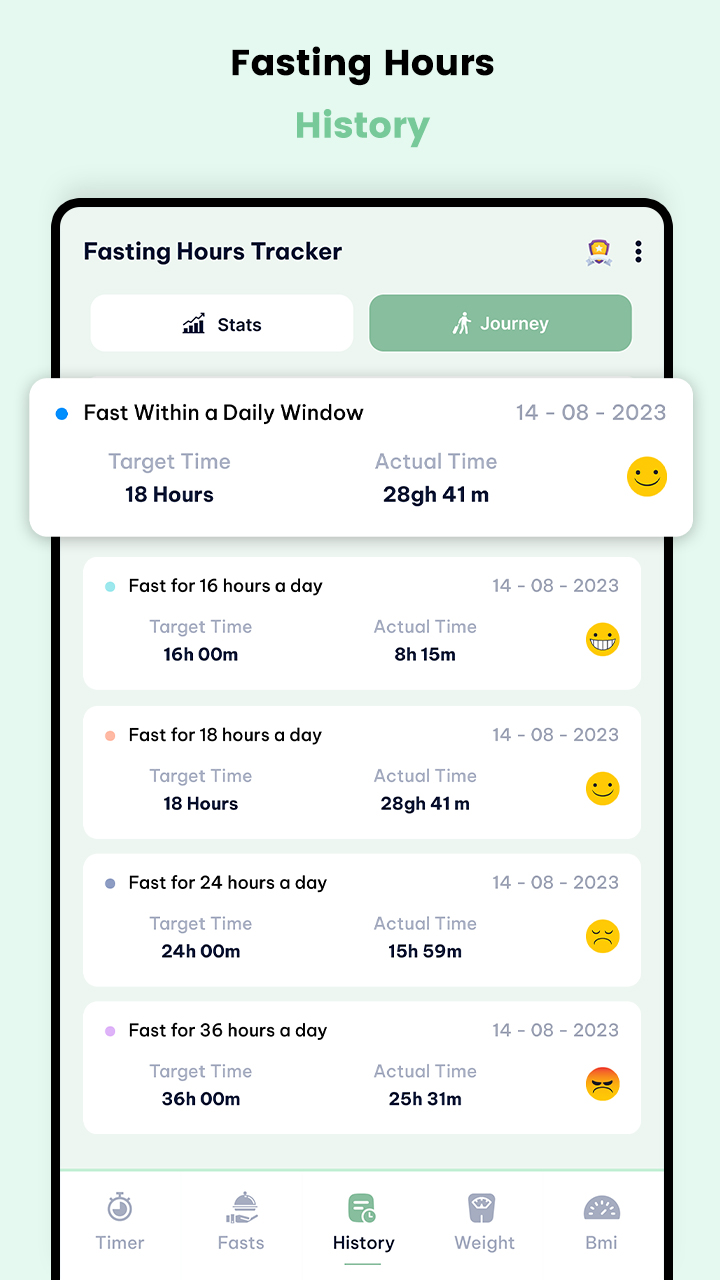 اسکرین شات 6 برنامه Intermittent Fasting Tracker