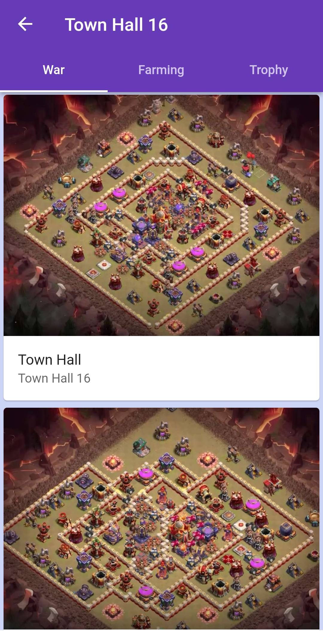 اسکرین شات 4 برنامه COC Base Layouts Design links