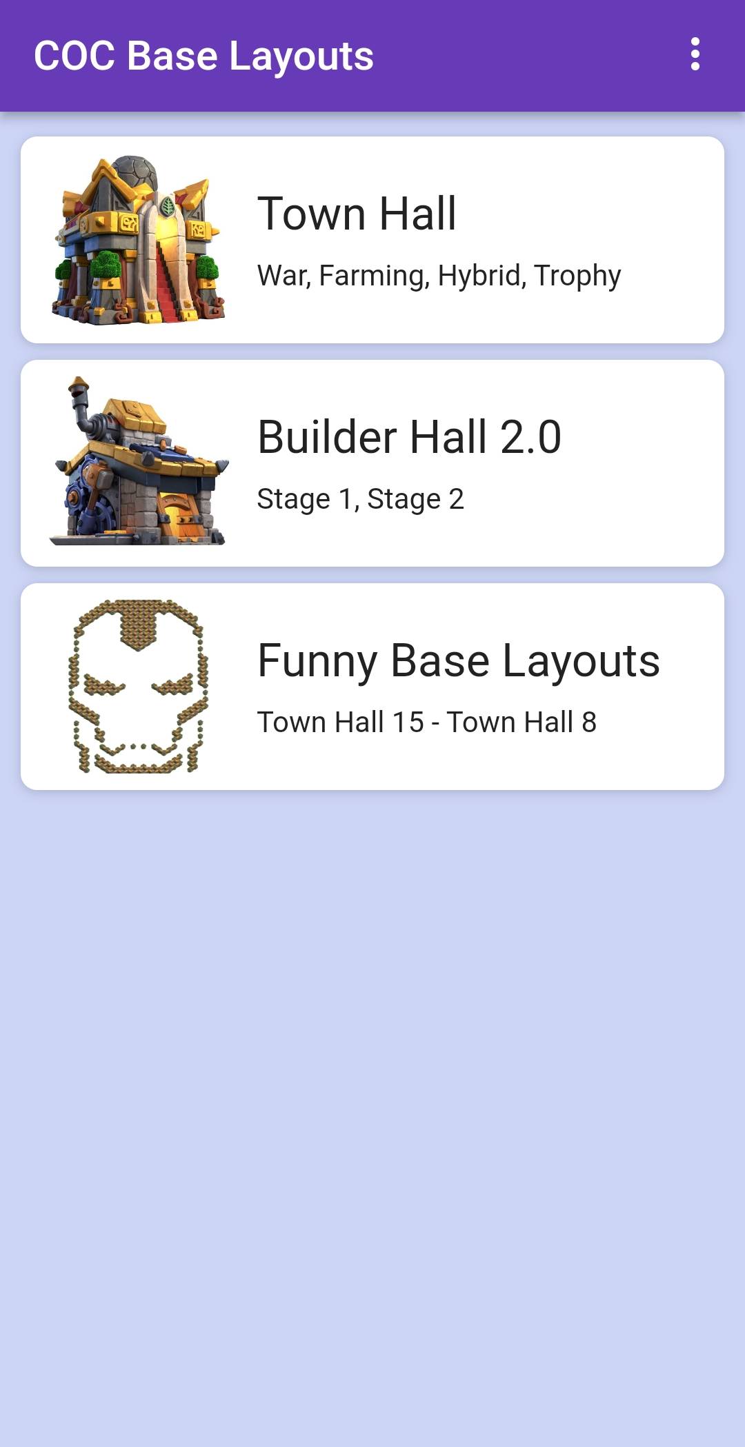 اسکرین شات 1 برنامه COC Base Layouts Design links