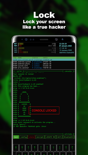 اسکرین شات 4 برنامه Geek Launcher -- Aris Hacker Theme