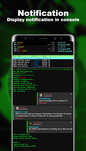 اسکرین شات 2 برنامه Geek Launcher -- Aris Hacker Theme