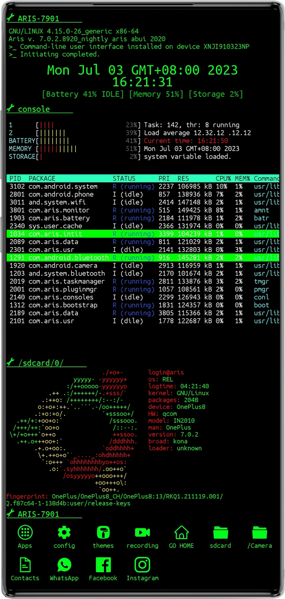اسکرین شات 5 برنامه Hacker Style Launcher